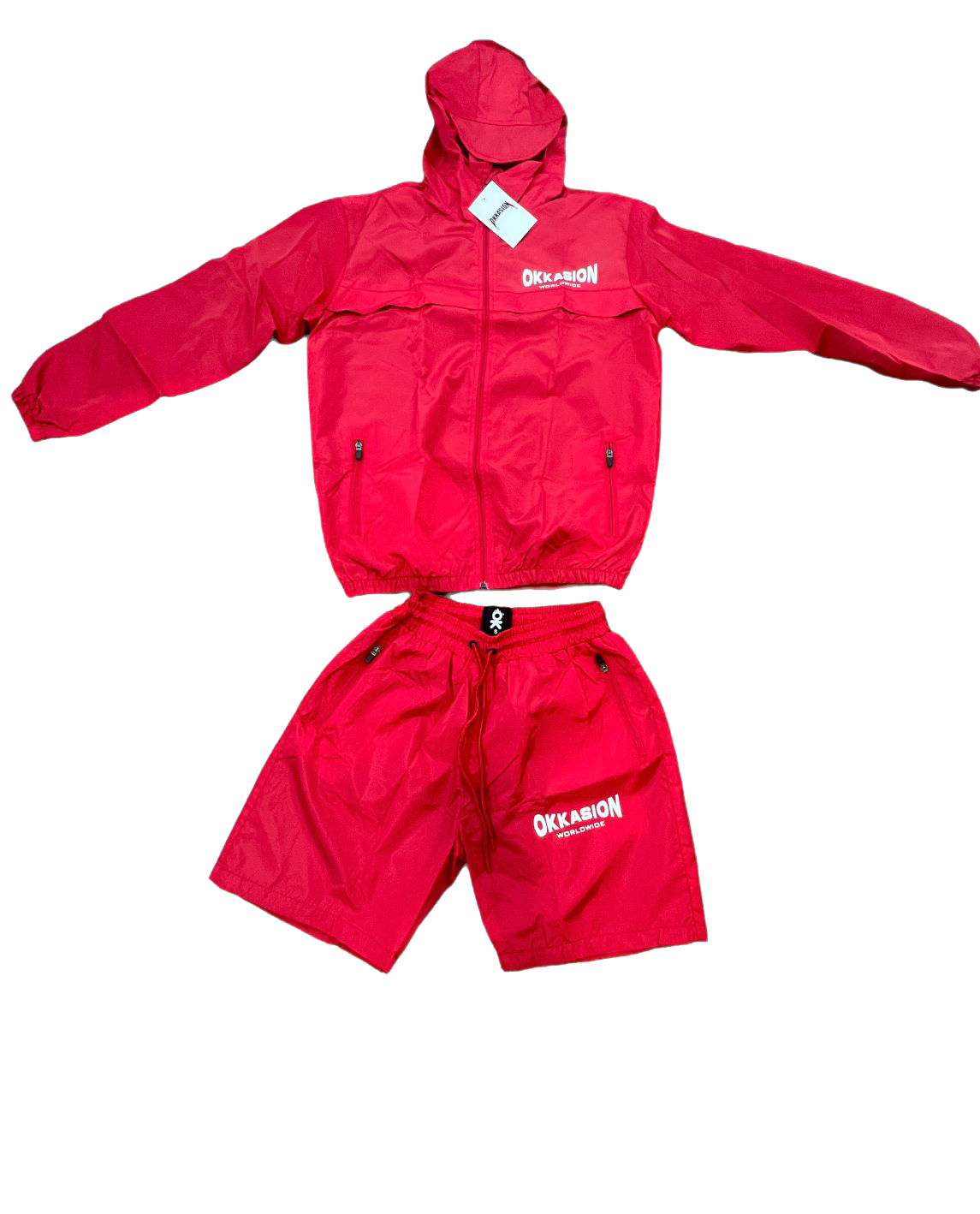 Red Windbreaker Jacket