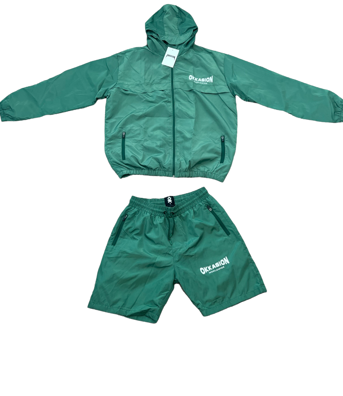 Green Windbreaker Jacket